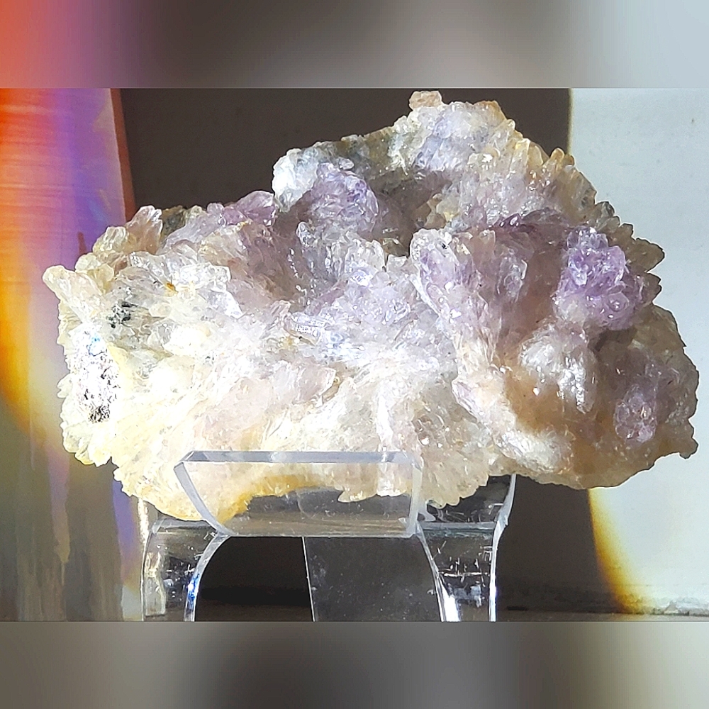 Rare gorgeous natural Lavender amethyst flower cluster